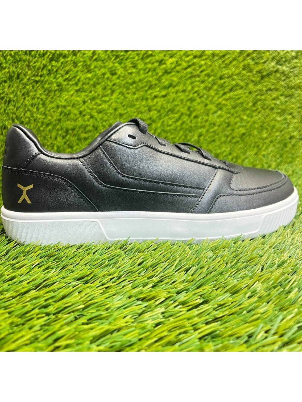 Flux Footwear Adapt Leather Trainer Black Womens Size 9 Athletic Shoes Sneakers